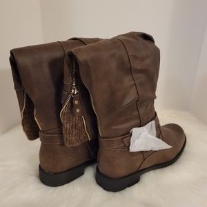 Shoe Dazzle Brown riding boots